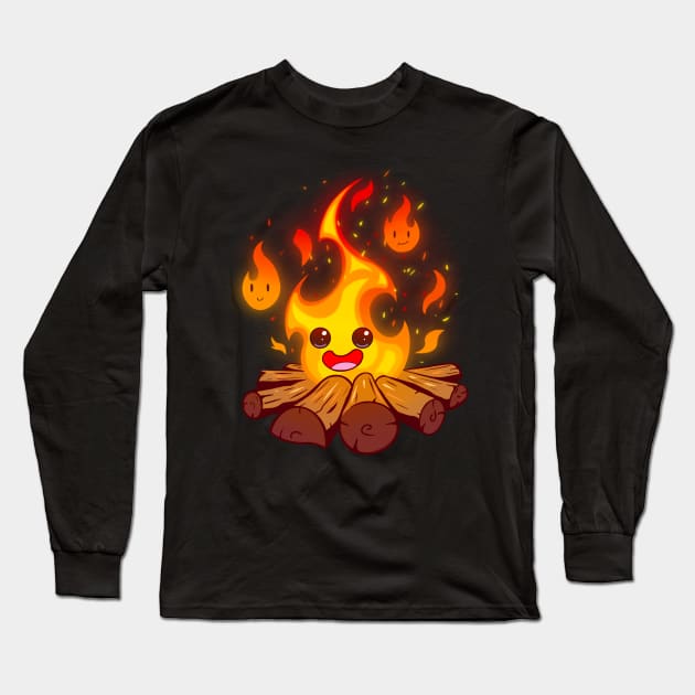 Campfire Wisp Long Sleeve T-Shirt by Andy Portillo